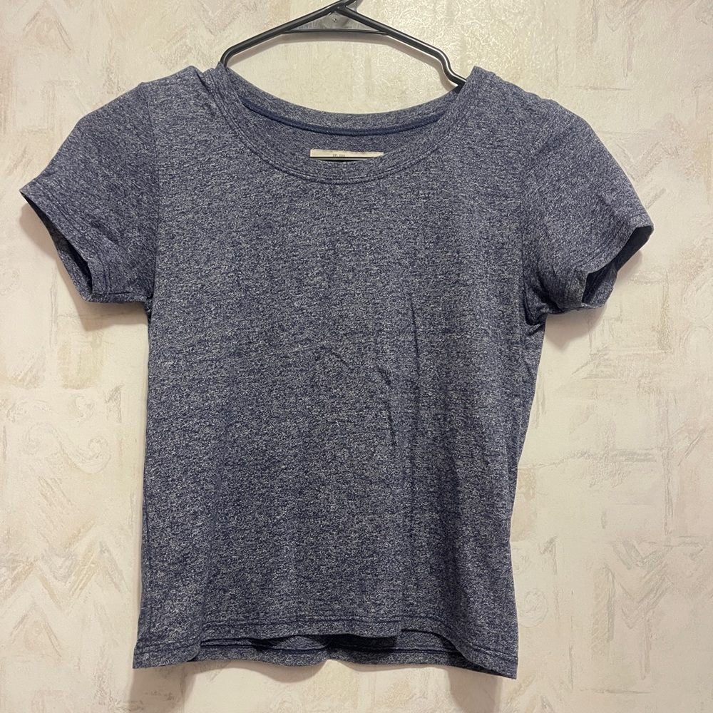Women’s A&F Heathered Blue crop top - XS